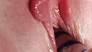 Granny with a big clit and wet pussy has an intense orgasm