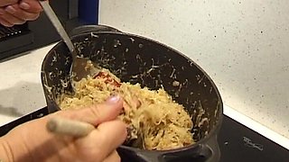 Fat French Whore Roughly Fucked in the Bathroom