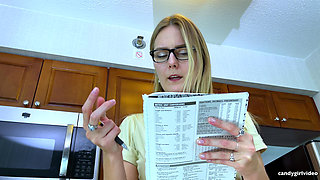 Vika - Sexy Secretary Panty Flashing
