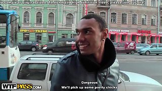 Crazy public fuck with a busty blonde