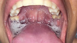 Filling Her Mouth with Piss and Cum