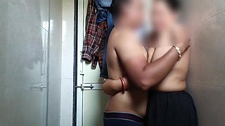 Security Guard Fucks Hard In The Office Toilet