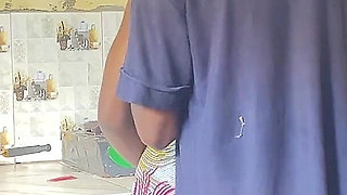 I Fuck My House Help in the Kitchen While She Was Trying to Cock Because My Wife Is Not Around