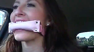 Sophia Takes You for a Ride in Her Car Whilst Shes Gagged