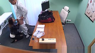 FakeHospital Dirty doctor fucks female thief and creampies her pussy