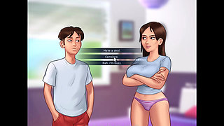 Summertime saga - Miss dewitt gave me a blowjob.
