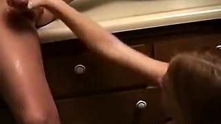 Allisons Kitchen Handjob