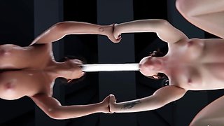 Famous game characters anal riding huge dick dildo in a 3d animation by Speerph