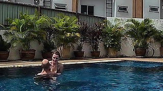 Sfw Playing About in Our Swimming Pool