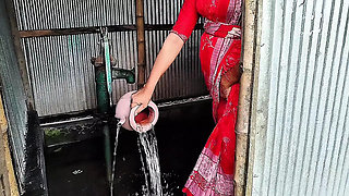 Beautiful Village girl fucked when alone in home, beautiful gril fucked doggy style xx video