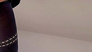 Boss Gives Standing Doggy Cumshot in Secretary Pantyhose - Business-bitch