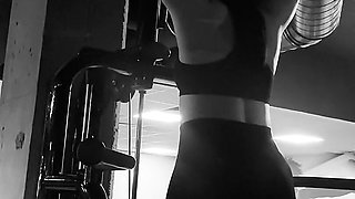 Anna Is Training in the Gym