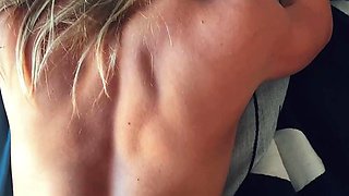 Blonde teen gives POV head