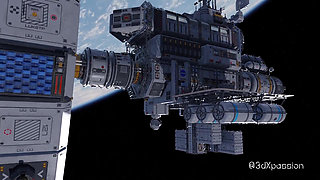 Nexus 3 Orbit Meta. 3D Animation Fuck on a Space Station with Sexy Blonde