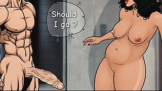How I Became a Slut in the Shower of My Own Home. Visual Novel. Comic Animated