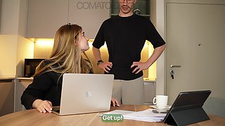 Big Tit Secretary Failed at Her Job