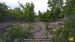 Russian slut gets hot and horny in public & cheats on boyfriend with stranger