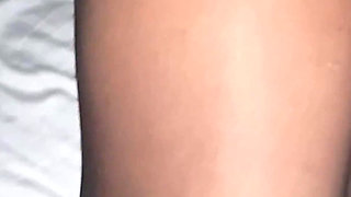 Black Pantyhose Couple Rub, Feet and Sex