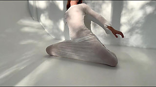 Sexy Stretching Goddess in with Mask