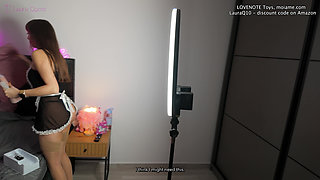 Housekeeper's Secret Pleasure - LoveNotes Vibrating Cock