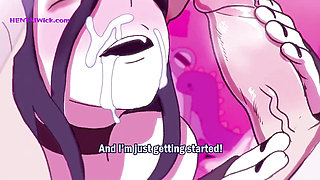 Rough Deepthroat and Cum Swallow for Perv Girlfriend - Hentai Parody HQ