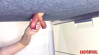 Mistress Twists and Stretches Slave Balls and Dick Easycbtgirl