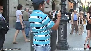 Big Tit Slut Fucked Hard in Public by James Deen