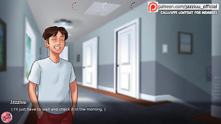 I give my stepsister a huge dildo, she puts it in her ass and cums (Summertime Saga #13) - Jazziuu
