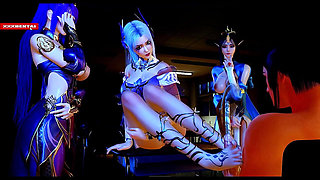 Digitally Enhanced Goddess - 3D Animation