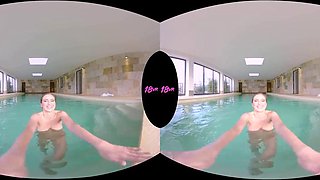 Adult Swim with Stacy Cruz: Teen, Blowjob  Deep Throat VR Porn