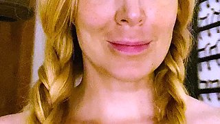 Lovely Blonde With Tight Pussy Masturbate Solo