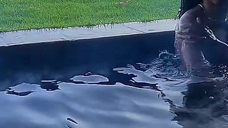 Morning Mist Magic-hotwife Gets Fucked in the Pool