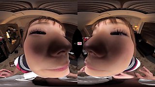 Asian breasty babe VR porn