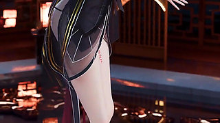 [mmd] 4K Yinyin-bingbing Korean Dance, Lingerie, Erotic Tattoo, Striptease