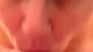 Mature Amateur Sucking the Cum Out of Her Friends Cock and Swallowing!