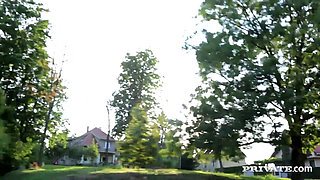 Czech teens honies share a big dick