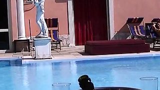 Cuckold: Cum in the Pool, in the Pool Hot Busty Mary Rider