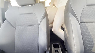 Romantic Car Sex with Asian Teen and Big Creampie
