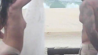 Public Beach Fuck -- Vow Renewals and Cum on My Face