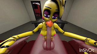 Fnaf Chika deepthroat