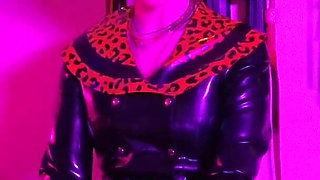 Red Rubber Fetish Femdom Latex Mistress Fetish BDSM Strap Heels Dominatrix