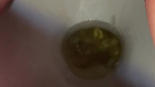 Pissing and touching myself