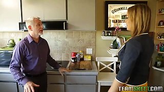 Nanny rides granddad