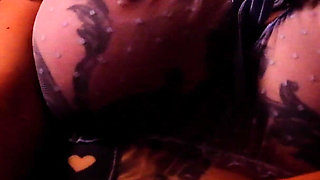 Solo Sucking with See-through Lingerie