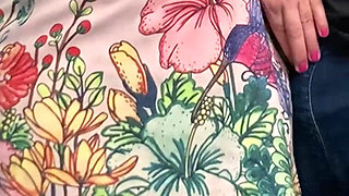 Fingering in Public Transport - No Panties Babe