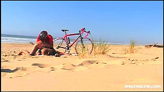 Vayana Masturbates and Gets Ass Fucked While Lying on the Beach - Private Porn Sex Videos