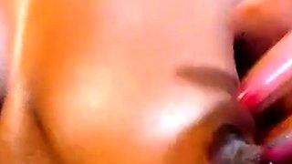 Big-Titted Dark Latina Plays With Her Amazing Nipples on Web