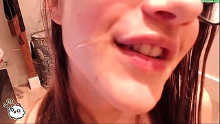 Amateur wife homemade anal and blowjob with facial cumshot