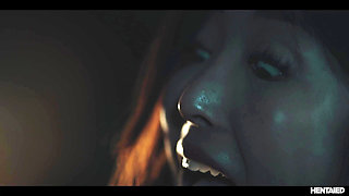 Real Life Anime Girl gets Caged by Hentai Monster at Haunted House - Emiri Hardcore Japanese Porn