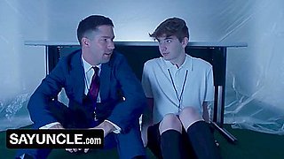 Gay Porn Parody (severance): Sexerance 3 Twink Loves Stepdaddy His First Dick